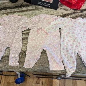 Baby Girl Onesies - Set of 3
